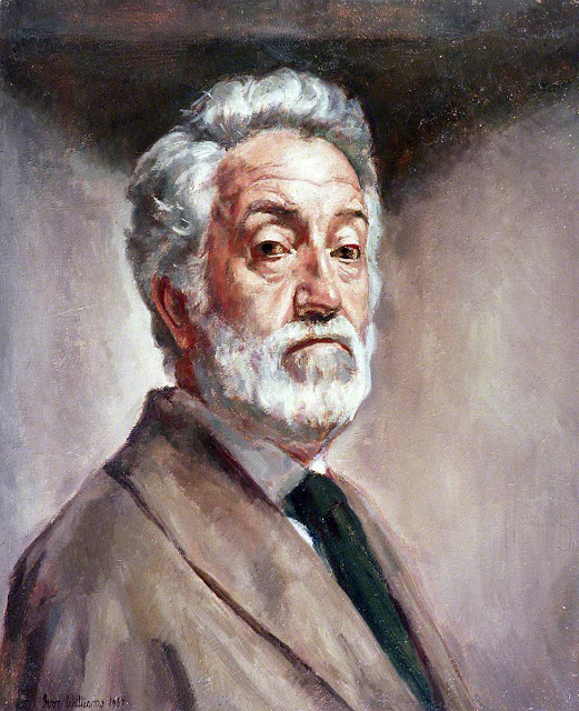 Ivor Williams, Self Portrait, Portraits of Painters, Fine arts, Portraits of painters blog, Paintings of Ivor Williams, Painter Ivor Williams