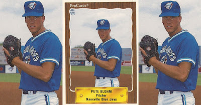 Pete Blohm 1990 Knoxville Blue Jays card