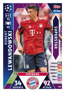 Match Attax UEFA Champions League 2018 2019 FC Bayern München Set