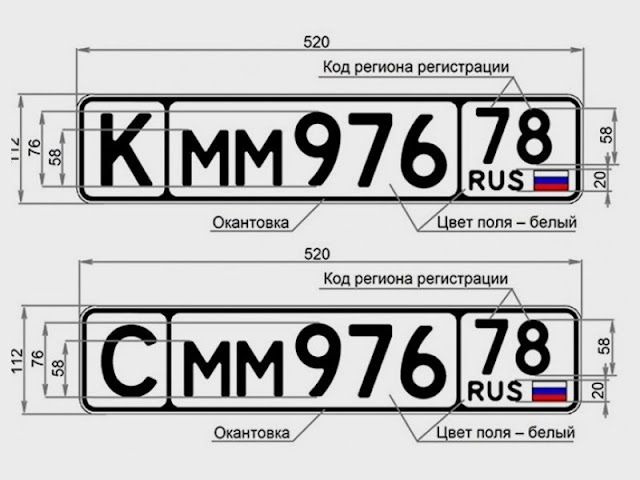 как выглядят новые автомобильные номера