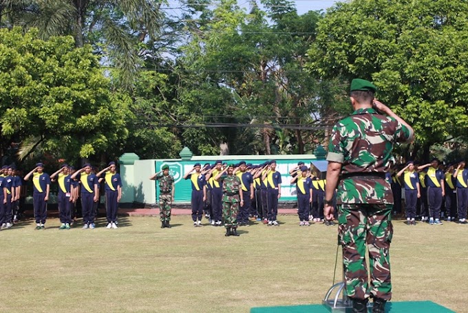 Kodim 0508/Depok Berikan Pelatihan Semi Militer Siswa SMK Nasional