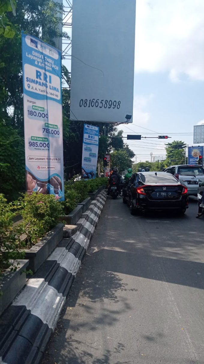 Pemasangan Banner PCR Semarang Swab Antigen dan PCR Test