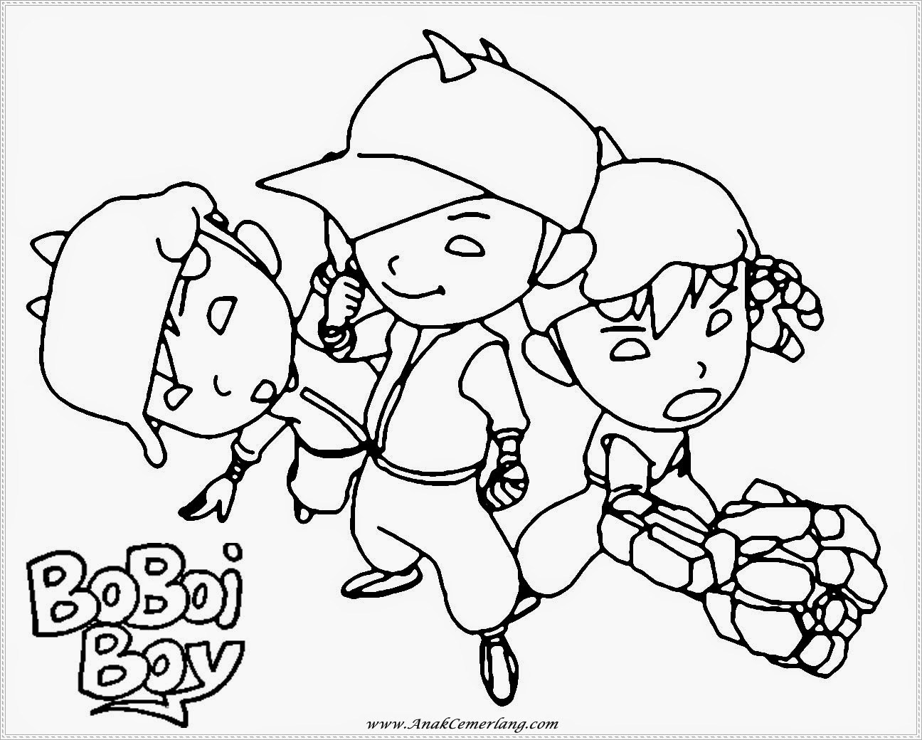 Gambar Mewarnai Boboiboy Bagian 2