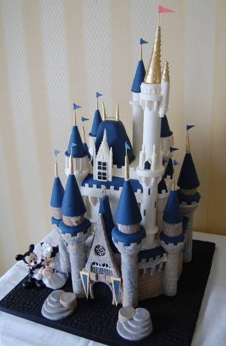 Cinderella castle wedding cake