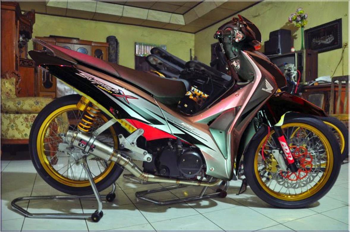 Koleksi Foto Modifikasi Motor Supra Fit 100cc Terlengkap