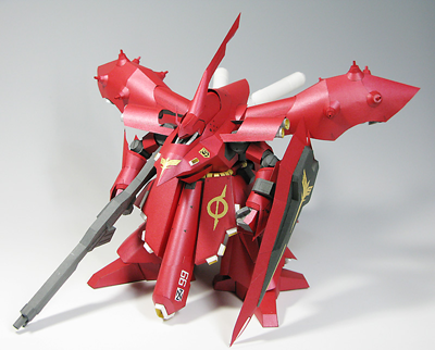 Papercraft Gundam MSN-04II Nightingale (Remade Ver.)