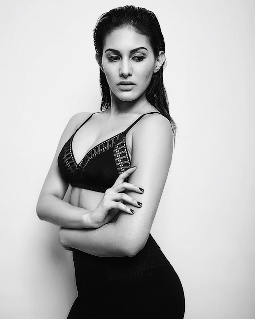 Amyra Dastur Hot & Sexy Photoshoot In Black BRA