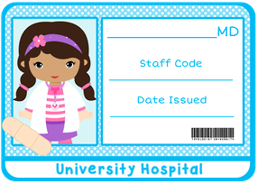 Clipart de Nenas Jugando a ser Doctoras como la Doctora Juguetes.