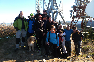 Zaldiaran mendiaren gailurra 978 m.  --  2015eko urtarrilaren 1ean