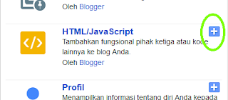 Pilih HTML/JavaScrip pada Menu pop up yang muncul