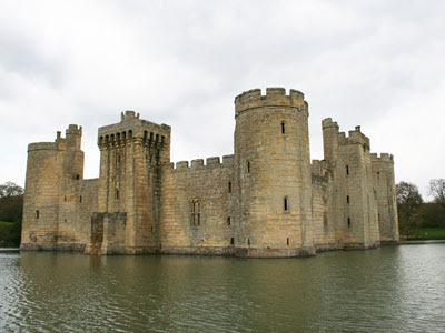 An English Castle with a moat