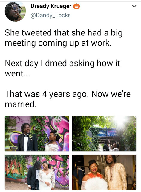 Check out another beautiful couple who met on Twitter (photos)