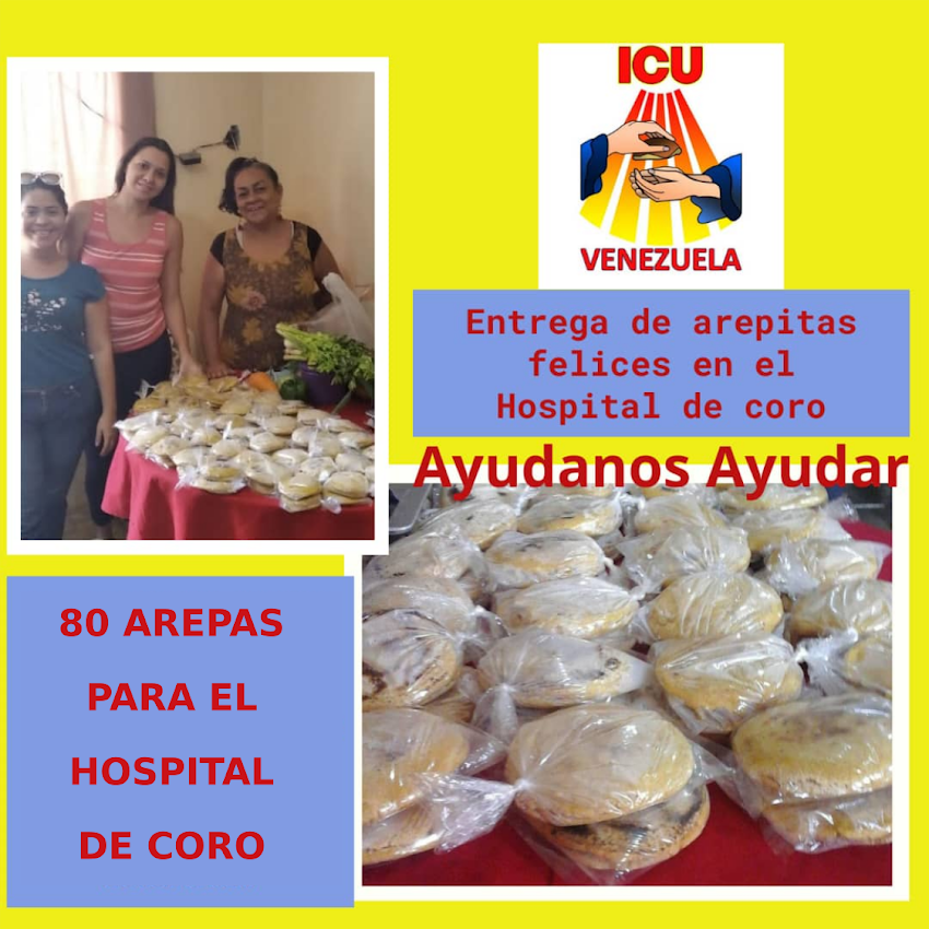 Arepas de solidarirad y amor en Coro Falcon