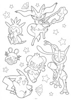 Dibujos de Pokémon para colorear