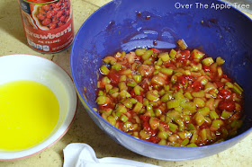 Strawberry Rhubarb Dump Cake, Over The Apple Tree