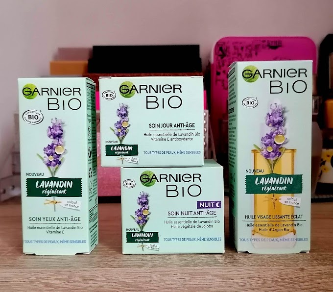 Premières impressions sur la routine de soins anti-âge GARNIER Bio Lavandin! 