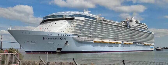 Wonder of the Seas is the biggest cruise ship in the world today.