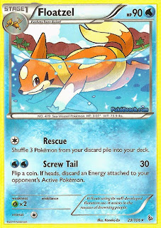 Floatzel Flashfire Pokemon Card