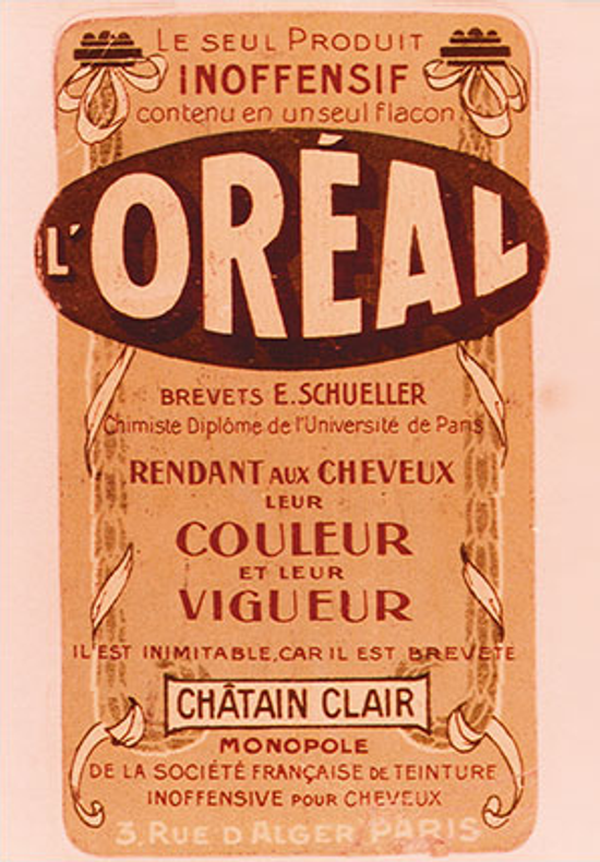 L'Oréal ad 1909