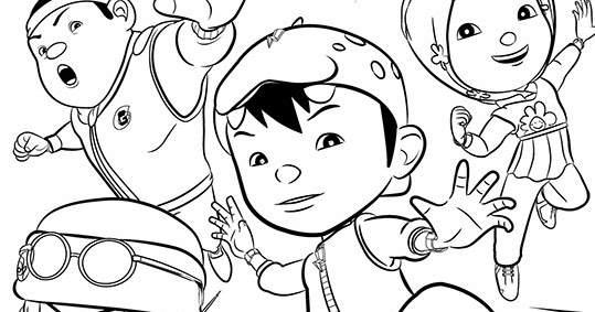 Sketsa Gambar  Mewarnai Kartun Boboiboy  Halilintar Terbaru 