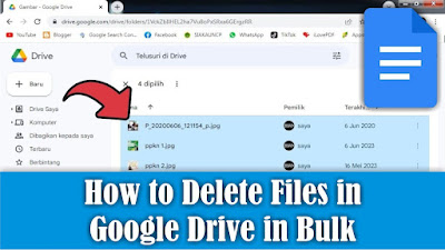 How to Delete Files in Google Drive in Bulk