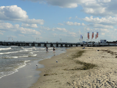 Plaża i molo w Sopocie