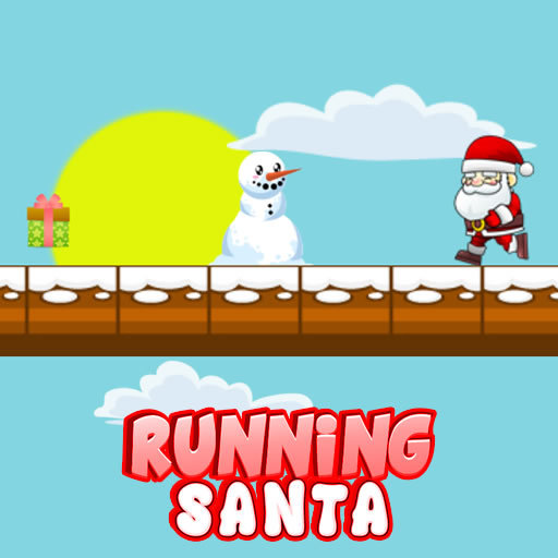 running-santa