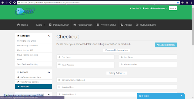 Cara Mendapatkan Hosting Gratis 1 Tahun Dari Digiwebsmedia