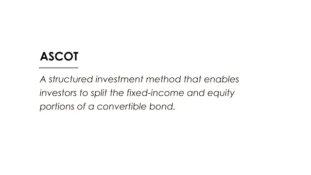 A structured investment method that enables investors to split the fixed-income and equity portions of a convertible bond.