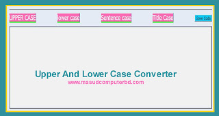 Upper And Lower Case Converter