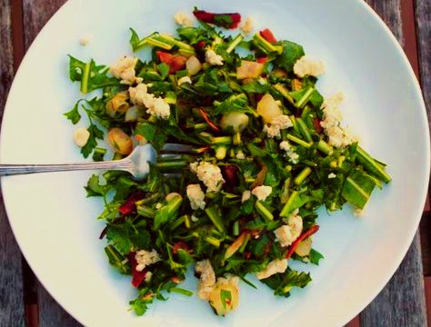 spring green caramelized ramps recipe