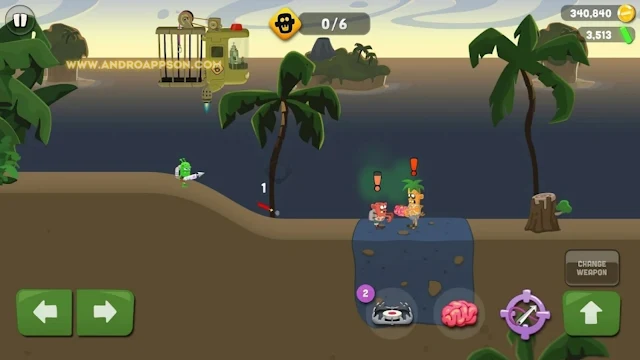 صورة من داخل لعبة Zombie Catchers