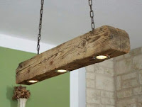 Lámparas de techo hechas de madera