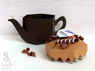 Chocolate Teapot Box by Esselle Crafts