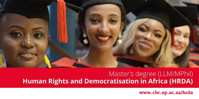 University of Pretoria Scholarships for Masters in Human Rights and Democratization in Africa 2023