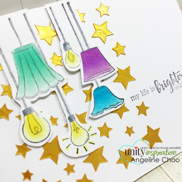 Unity Stamp: KOTM Monday with Angeline #unitystampco #scrappyscrappy #card #kotm #stamp