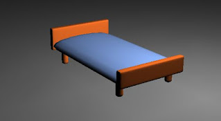 Bed modeling, Bed Maya modeling, Bed Maya software