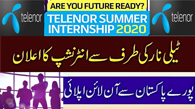 Telenor Internship Program 2020 for Male and Female