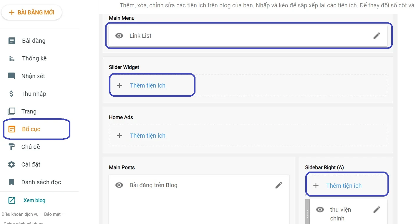 phần bố cục layout