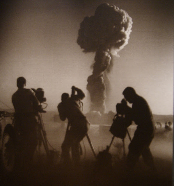 from Camera Atomica Exhibit at Art Gallery of Ontario in Toronto, AGO, Nuclear, Weapons, Photography, Meltdown, Photos, Disaster, World War Two, Canada, The Purple Scarf, Culture, Art, Artmatters, Exhibition, US Miltary, Operation Priscilla, Nevada Test Site, 1957