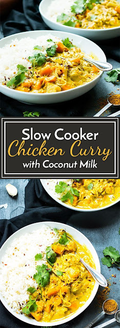 Slow Cooker Recipes Chicken Curry with Coconut Milk