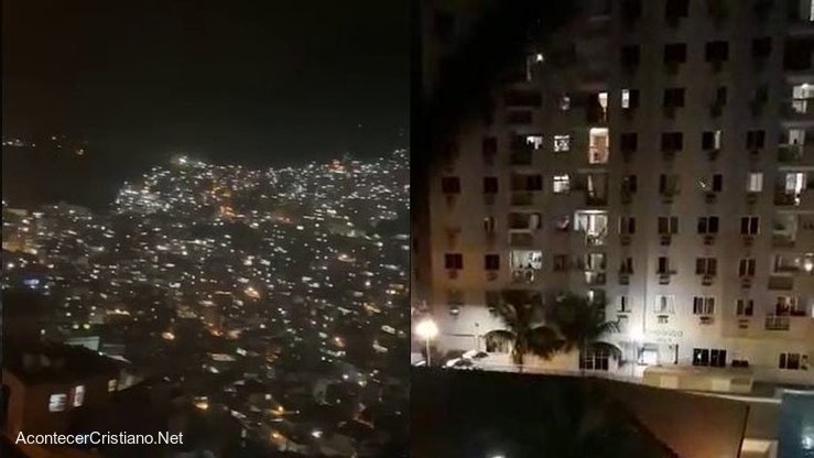 Brasileños cantan alabanzas en sus ventanas durante cuarentena