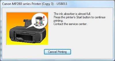 Cara Reset Printer Canon MP287