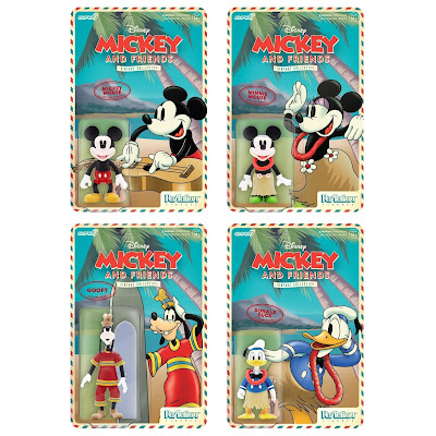 Disney Mickey & Friends “Hawaiian Holiday” Vintage Collection ReAction Figures Wave 2 by Super7