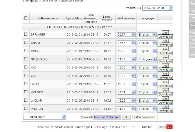  Launch X431 V 8 inch car list(3)