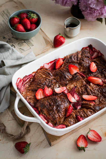 Croissants perdus aux fraises