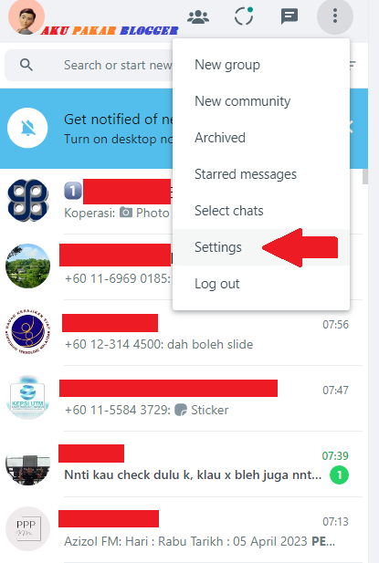 Cara Melumpuhkan Tanda Biru "Mesej Dilihat" dalam WhatsApp