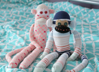 Make your own cute sock monkeys