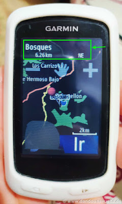 Ubicación GPS Garmin Edge 810