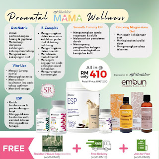 Promosi Shaklee Oktober 2023 : Set Ibu Berpantang Shaklee